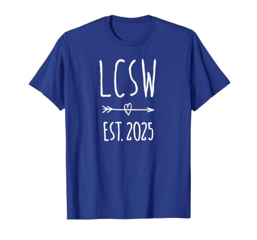 LCSW Graduation 2025 Licensed Clinical Social Worker T-Shirt, Men, Royal Blue, 3X-Large