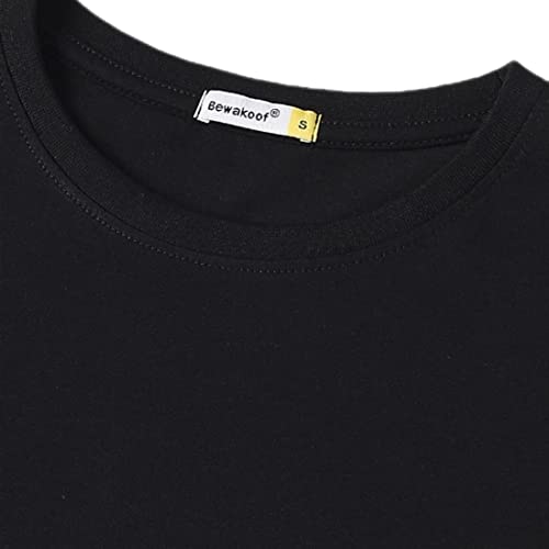 Image of Bewakoof Women's Friends Graphic Printed 100% Cotton T-Shirt - Boyfriend Fit, Round Neck, Half Sleeves