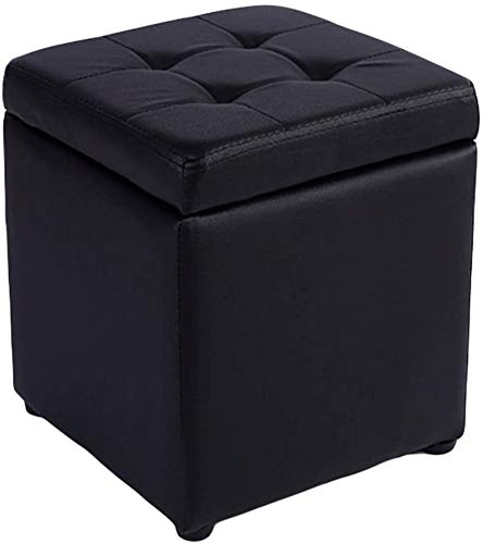 Siège de banc cubique et coffre à jouets en similicuir pour organiser le salon ou l'entrée