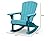 Keter Adirondack Rocker Resin Outdoor Furniture Patio Chair -Perfect for Porch, Pool, and Fire Pit Seating, Teal