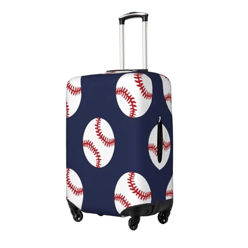 Baseball Ball Travel Luggage Cover Elastic Suitcase Covers Washable Anti Scratch Luggage Dust Covers Protector, Fits 18-21 inch Luggage, S2
