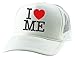 I Love Me Trucker Hat Embroidered Cool Graphic Summer Casual Cap (White)