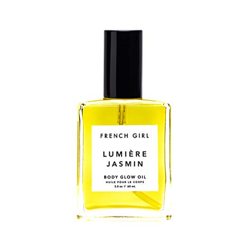 French Girl LumiÃ¨re Jasmin - Body Glow Vegan Jasmine Oil Multi-Use Smoothing and Nourishing for Body, Face, Hair 2 oz/60 mL