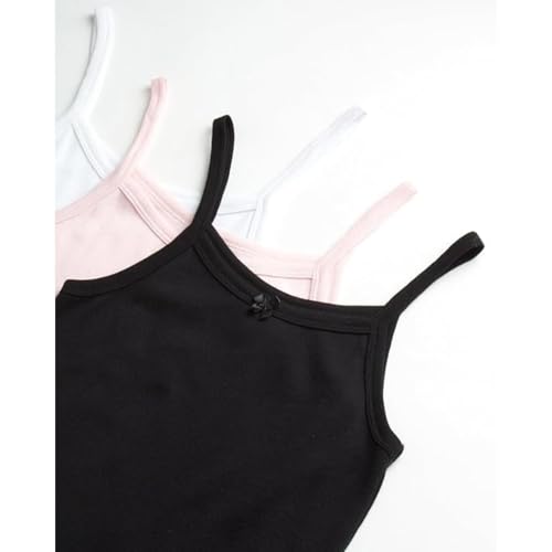 Girls Cotton Undershirt Camisole, Multi Pack (Size 2T-14)2