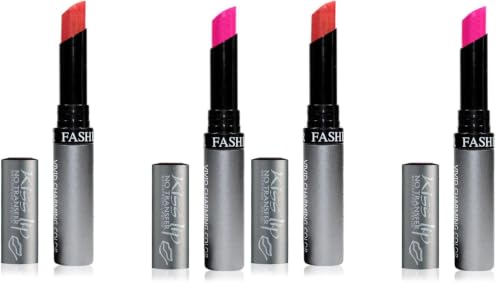 Image of Fashion Colour Kiss Lip No Transfer Lipstick, Waterproof, Smudgeproof, Long Lasting Combo (Khaki Light & Voilet Light) (Pack of 2)