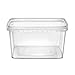 NYHI 32 oz 20 Pack Square Clear Deli Containers with Lids Disposable BPA Free Square Plastic Food Storage Containers with Lids Airtight for Meal Prep Take Out Kitchen