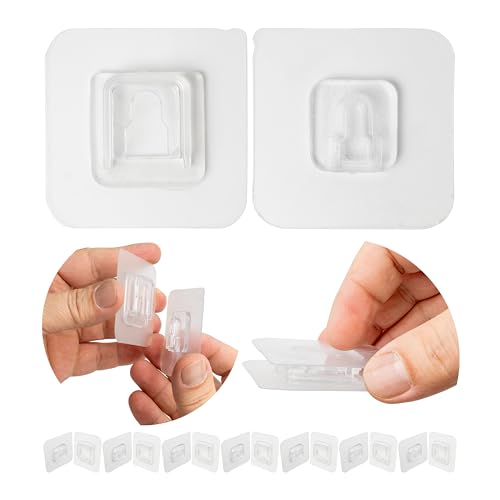 Transparente Klebehaken, 8 Paare, zwei teiliger Multifunktionshaken, 60 x 60 mm Klebefläche, Wandhaken zum Kleben in Bad, Küche, Wandbefestigung kleben, Duschablage Befestigungshaken, Mehrzweckhaken Transparente Klebehaken, 8 Paare, zwei teiliger Multifunktionshaken, 60 x 60 mm Klebefläche, Wandhaken zum Kleben in Bad, Küche, Wandbefestigung kleben, Duschablage Befestigungshaken, Mehrzweckhaken