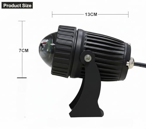 Image of FILLISKA LED Indoor /Outdoor Wall Light, IP-65 Rainproof & Shockproof Body. (Matt Black High Beam-10Watt)