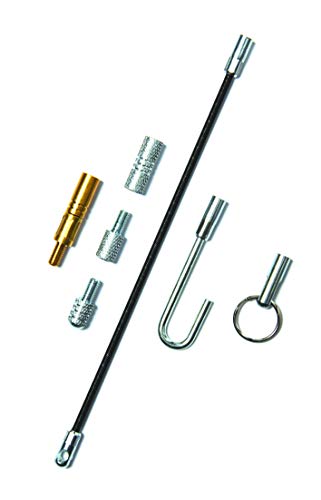 C.K MightyRods Pro Kabelstangen 7-Teilig Erweiterungssatz, Flexibler Führungskopf, Haken, Ring, Adapter, Köpfe, Zubehörsatz für Elektrische Kabelziehhilfe, Kabeleinziehhilfe Elektriker, CK T5440