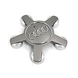 100% Audi Original Teile Audi 8X0601165 Radzierkappe (1 Stück) Alufelgen Nabendeckel Kappe Felgendeckel Nabenabdeckung grau