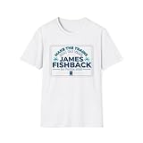 James Fishback Retro Palm Logo T-Shirt | Make The Trains Run on time White