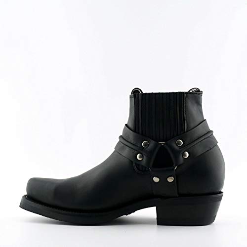 Grinders Unisex Renegade LO Leather Cowboy Western Biker Ankle Boots2