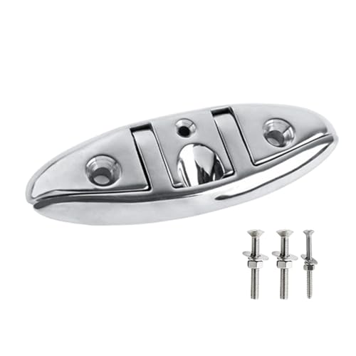 Tedious Taquet de Kayak, Taquet de Bateau Pliable | Taquets de Corde de Quai Pliables en Acier Inoxydable | Taquets de Bateau pliants de 5 et 6 Pouces, matériel de Quai de Bateau, Accessoires