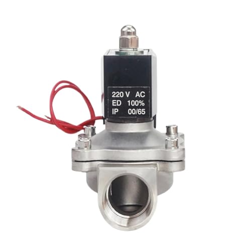 Électrovanne eau acier inoxydable 3/4 12V DC vanne solénoïde NPT NBR