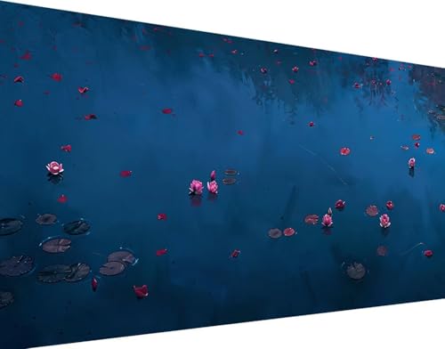 Peinture Diamant Fleurs et Rivière 5D - Kit Complet Broderie Diamant Adultes 60x120cm