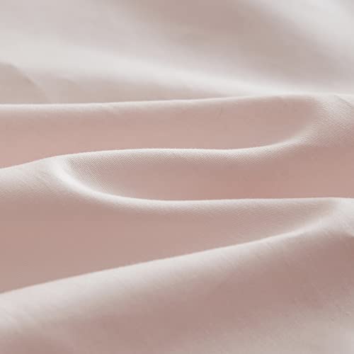 Simple&Opulence 100% Cotton Bed Sheet Set Cute Back To School Bedding With Long Ruffles (1 Flat Sheet, 1 Fitted Sheet And 2 Ruffled Pillowcases) - Pink, Full #TOP6