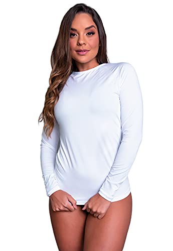 Camisa MVB Modas Térmica Feminina Segunda Pele Proteção Uv 50+