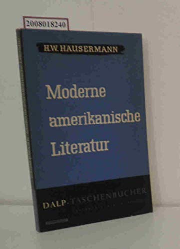 Moderne amerikanische Literatur.