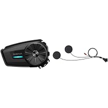 Sena Spider ST1 Motorcycle Mesh Communication System Dual Pack and HD Speakers Type C for Spider ST1, Black