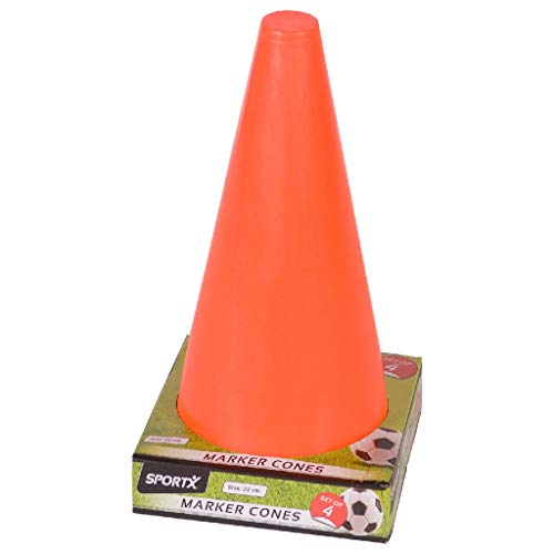 Pions SportX 4 pcs 22cm pour créer des parcours de motricité