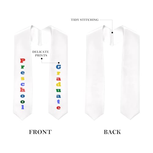 Happy Secret Unisex Kindergarten and Preschool Graduation Stole 50" Long2