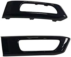 RC Trading Black Fog Light Case with Clips Compatible for 2014-2017 Range Rover Sport L494 41B