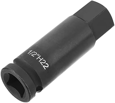 Utoolmart Hex Impact Bit Socket, 1/2-Inch Drive Allen Bit Socket, 22mm Hex Impact Socket, Cr-Mo Steel, Master Impact Hex Driver, 1pcs