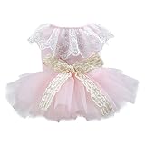 Dog Tutu Dresses for Small Dogs Girls Puppy Summer Dresses Pet Dog Bowknot Princess Dress Cute Outfi