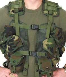 Ultimate Arms Gear Woodland Camo - Enhanced Tactical Load Bearing Vest