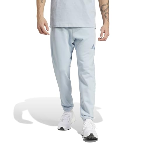 Adidas Men's All SZN Fleece Graphic Pants, Wonder Blue, Small
