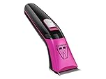Masterclip Cordless Horse Trimmers (Pink), Ultra Quiet; Professional Grooming Kit with Lightweight Trimmer. Rechargeable Showmate II Clipper for trimming Horses and Ponies (Showmate-II-Pink)