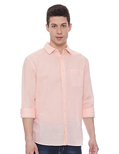 Image of Marks & Spencer Mens Solid Polyester Blend Collared Neck Regular Fit Easy Iron Shirt (Pack of 2)