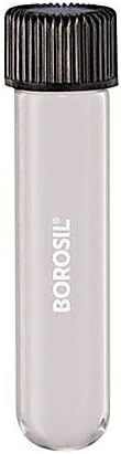 Borosil® Reusable Heavy Duty Culture Tubes with PTFE Lined PP Screw Caps and Round Bottoms, 10mL (16 x 125mm), 100/CS