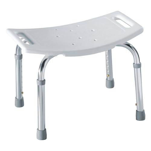 Moen Bath Safety Furniture Glacier Home Care Bath Safety Non-Slip Adjustable Tub and Shower Chair, DN7025