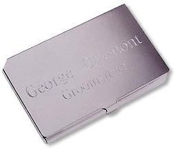 Silver Plated Business Card Case - Free Engraving