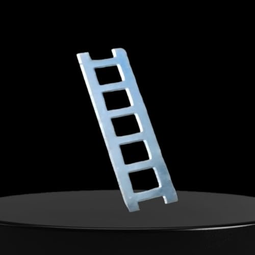 Image of Silver Plated Ladder /SEEDHI /for Pooja, Prosperity, Health, Wealth / 6 Steps Stairs by NOHA MERCADO