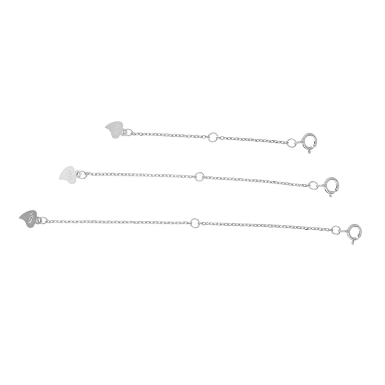 NUOBESTY 9stücke Teiliges Verlängerungsketten Zubehör Für Armbänder Und Halsketten Silber Mit Praktischen Schnappverschlüssen Und Einzigartigem Design Für Schmuckherstellung