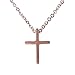 Produktbild Trachtenkreuz Anhänger Halskette für Frauen Rosen Goldton Edelstahl schwimmend Cross-Charm von Traveller Schätze