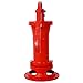 Antique Hand Pitcher Pump - Cast Iron Manual Well Pump for Outdoor, Yard, Pond, Garden, Red - 25 ft Lift Max