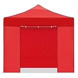 Der Dachstoff ist aus hochwertigem 700D Oxford Polyester mit PVC-Beschichtung, wodurch es zu 100% wasserdicht ist. Durch sein Design und die Größe eignet es sich für jede Outdoorfeier. Und sehr leicht zu reinigen nur mit Wasser und neutraler Seife.