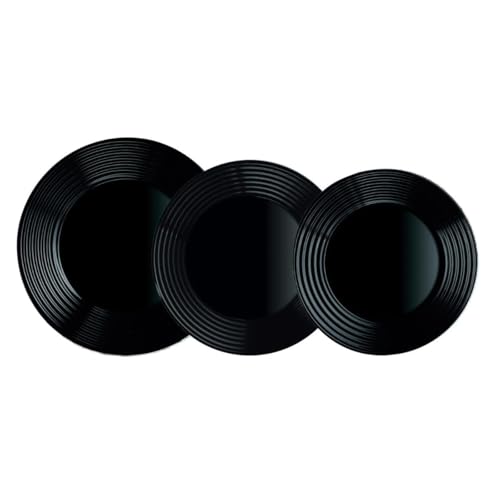 Luminarc Harena Negro Vajilla Opal 18 Piezas-6 Personas Sodo Apto Microondas Apto Frigorífico Reciclable Luminarc Harena Negro Vajilla Opal 18 Piezas-6 Personas Sodo Apto Microondas Apto Frigorífico Reciclable