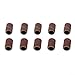 Sanding Drum Kit for Rotary Tools, 10Pcs Abrasive Sanding Sleeves with Self-Expanding Rubber Mandrels for Wood Carving, Metal Polishing, DIY Projects, Curved Edge Sanding (Red, Black)(Small Circle)