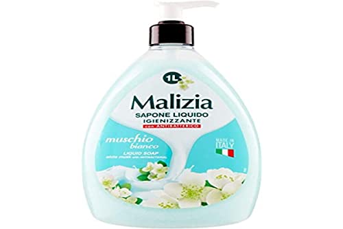 Malizia gel douche et bain blanc Musk Liquid Soap 1000 ml