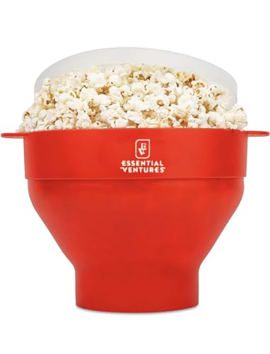 Popcorn Popper - Silicone Microwave Collapsible Popcorn Popper - Red Popcorn Popper Bowl - Summer Popcorn Gift Popcorn Popper - Silicone Microwave Collapsible Popcorn Popper - Red Popcorn Popper Bowl - Summer Popcorn Gift