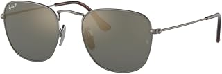 Ray-Ban mens Rb8157 Frank Titanium Square Sunglasses