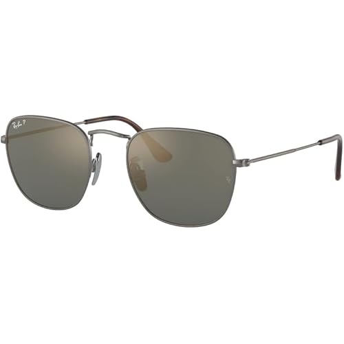 Ray-Ban Men's Rb8157 Frank Titanium Square Sunglasses