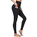 Produktbild YEBIRAL Damen Leggings, Sporthose Lang Sportleggins, Blickdicht Yoga Hose, High Waist Sport Leggins Fitnesshose mit Taschen(M,Schwarz)