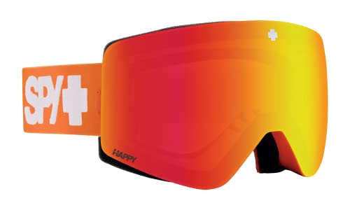 Spy Optic Marauder Elite Snow Goggle, Winter Sports Protective Goggles, Color And Contrast Enhancing Lenses, Beyond Control Orange - Happy Bronze With Red Spectra Mirror Lenses / Happy Ll Gray Green With Red Spectra Mirror Bonus Lenses #TOP18