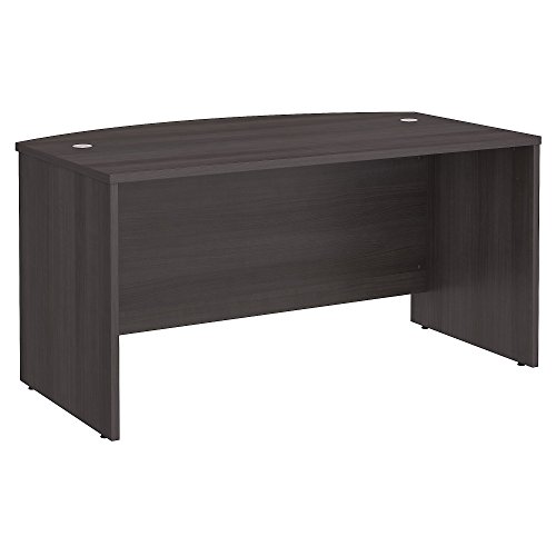 Bush Business Furniture Studio C 60W x 36D Bow Front Desk in Storm Gray