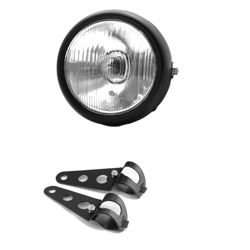 Phares moto 5.75 pouces circulaires 12V pour feux de croisement universels de moto
